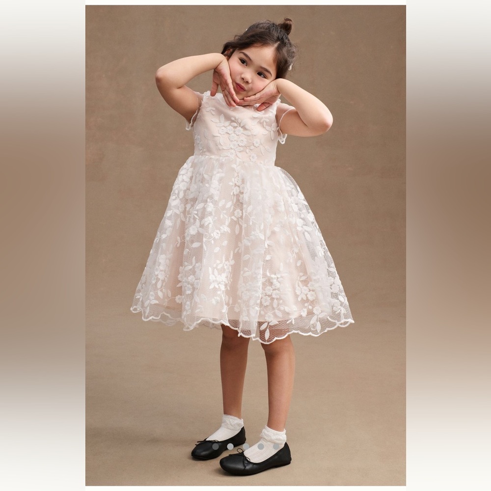 Princess Daliana  Lindi Dress Size 2T Petal (pink under skirt w / Ivory Lace)